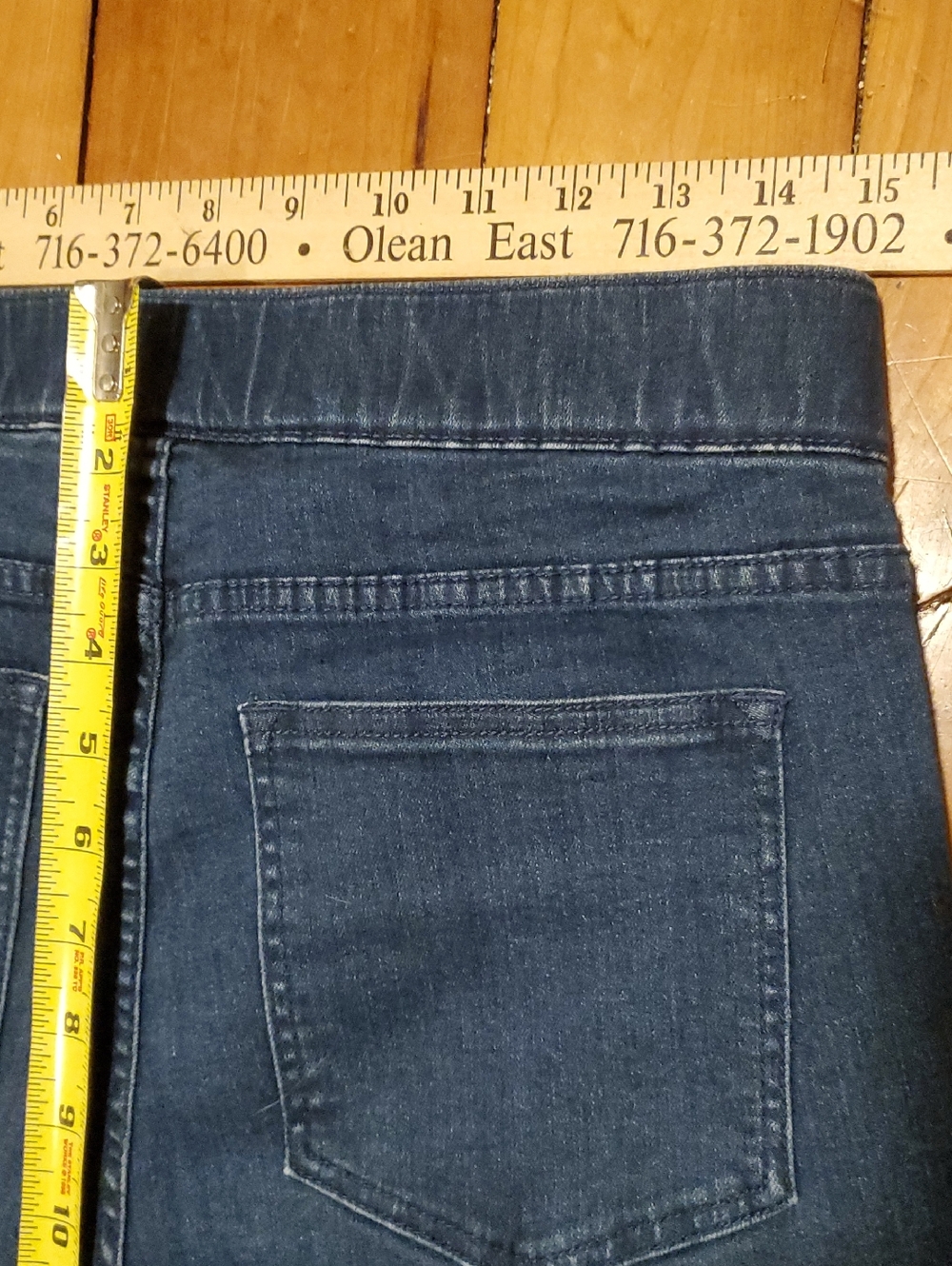 Isaac Mizrahi Blue Floral Embroidered Jeans - Picture 11 of 13